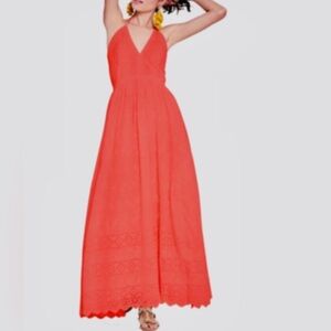 Roller Rabbit Roberta Coral Lace Maxi Dress